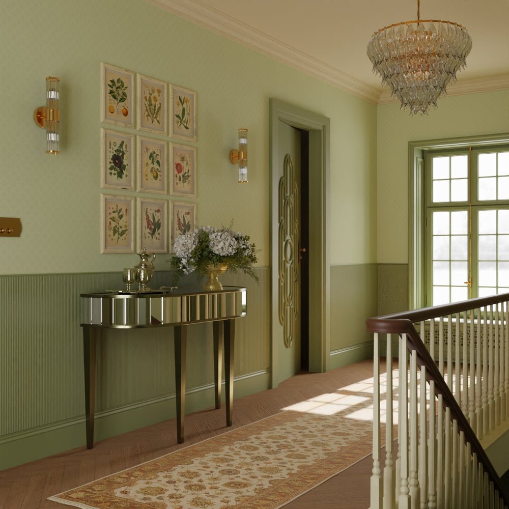 Nouveau Palm Wallpaper - Olive - LAN100188 - Lucie Annabel - Premier Wallcovering