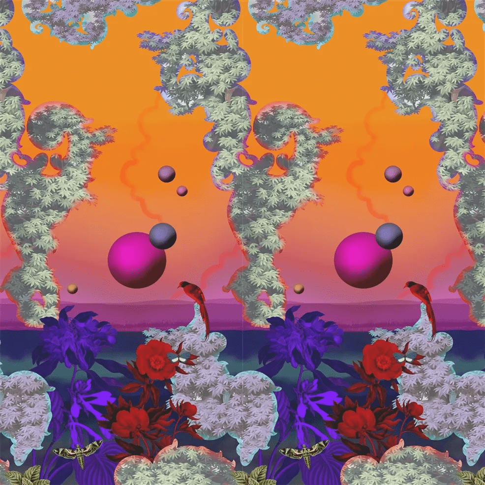 Novafrica Sunset Scene 2 Wallpaper - Tangerine - Christian Lacroix - PCL7050/01 - Premier Wallcovering