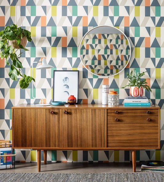 Nuevo Wallpaper - Citrus / Paprika / Forest - NNUE111829 - Scion - Premier Wallcovering