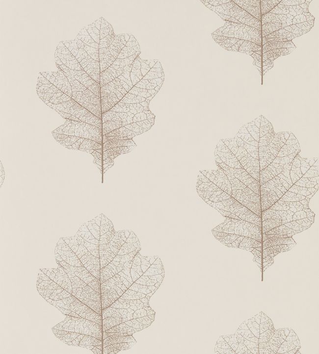 Oak Filigree Wallpaper - Milk/Pearl - DWOW215699 - Sanderson - Premier Wallcovering