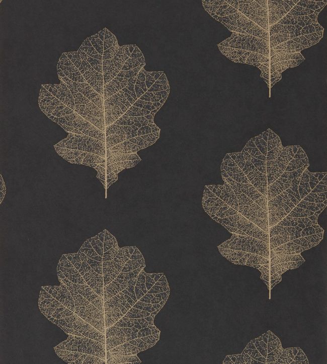 Oak Filigree Wallpaper - Charcoal/Bronze - DWOW215700 - Sanderson - Premier Wallcovering