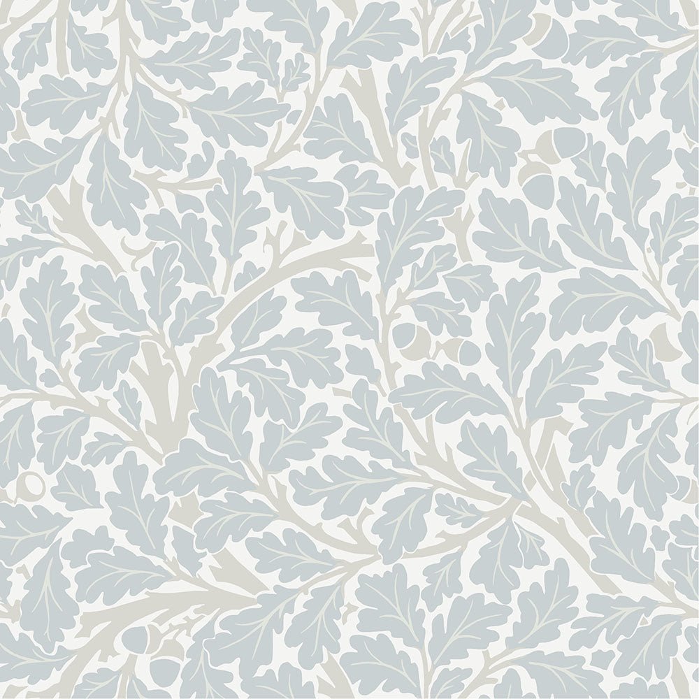 Oak Tree Wallpaper - Blue / Grey - Midbec - 82031 - Premier Wallcovering