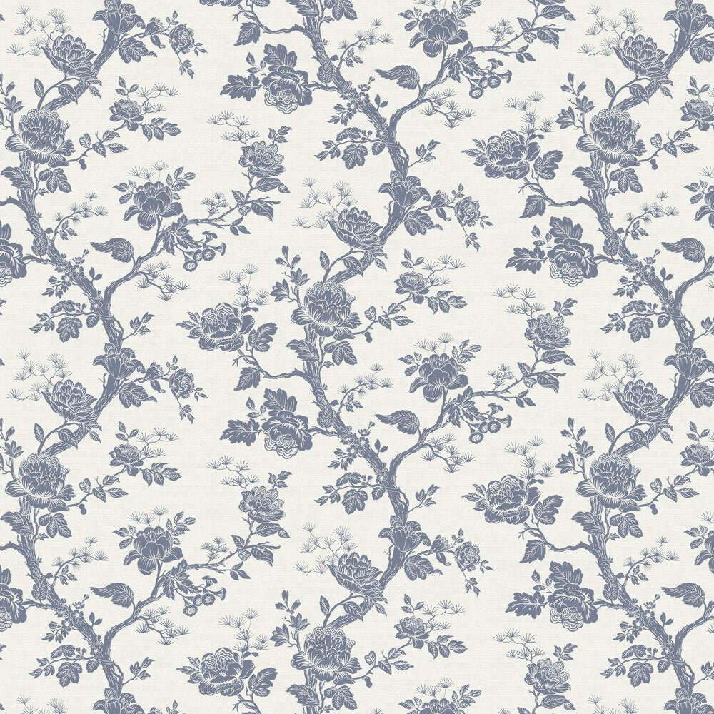 Oakminster Wallpaper - Ink Pool Blue - Timothy Wilman - TW2558 - Premier Wallcovering