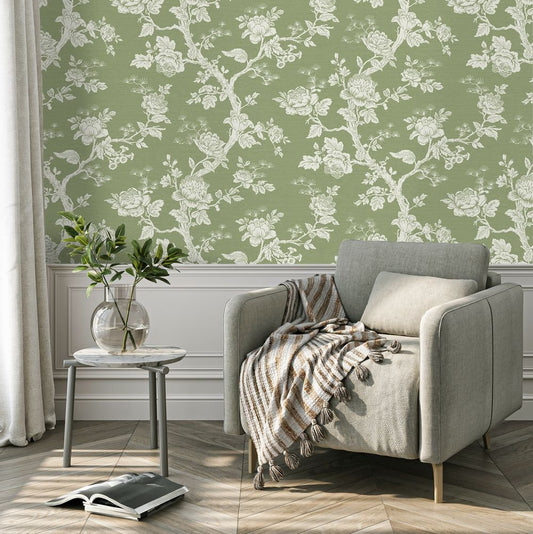 Oakminster Wallpaper - Olive Grove - Timothy Wilman - TW2560 - Premier Wallcovering