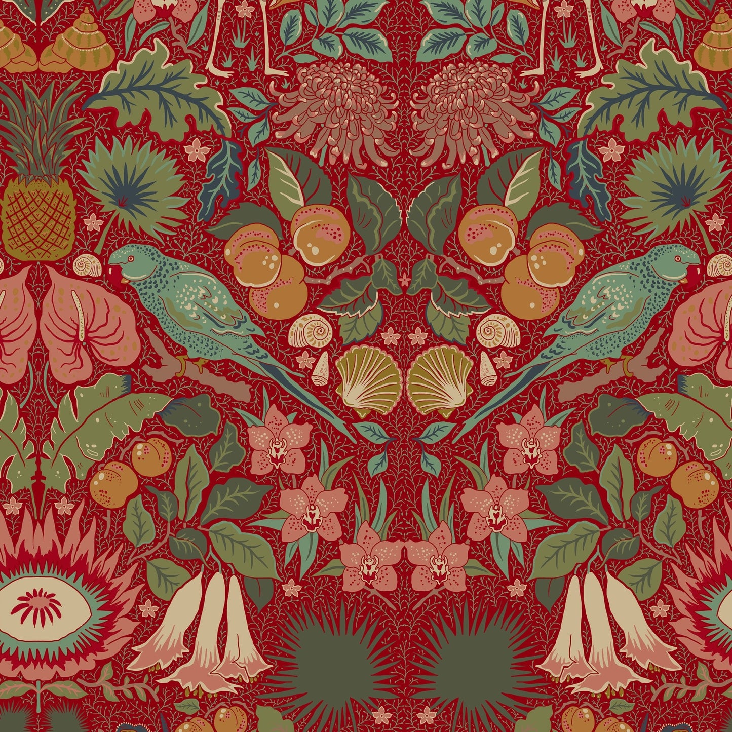Oasis Wallpaper - Crimson-Red - Wear The Walls - OACR894152 - Premier Wallcovering