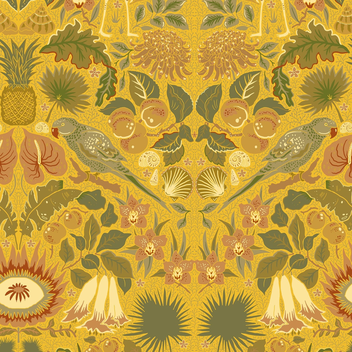 Oasis Wallpaper - Marigold-Yellow - Wear The Walls - OAMY894152 - Premier Wallcovering