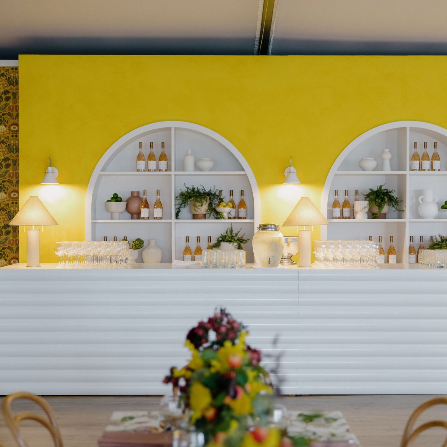 Oasis Wallpaper - Marigold-Yellow - Wear The Walls - OAMY894152 - Premier Wallcovering