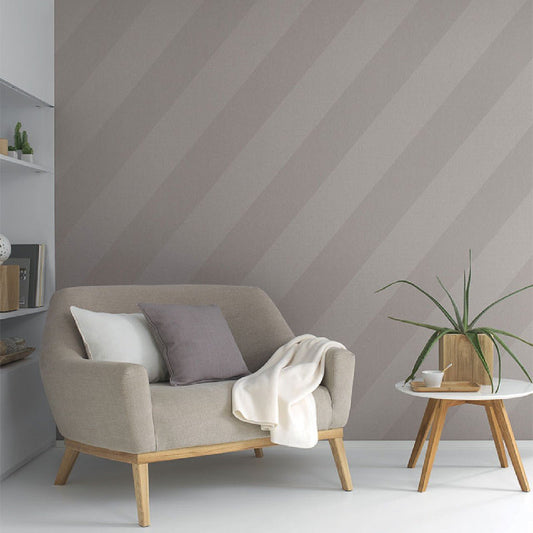 Oblique Helsinki Wallpaper - Beige - Casadeco - 82061114 - Premier Wallcovering