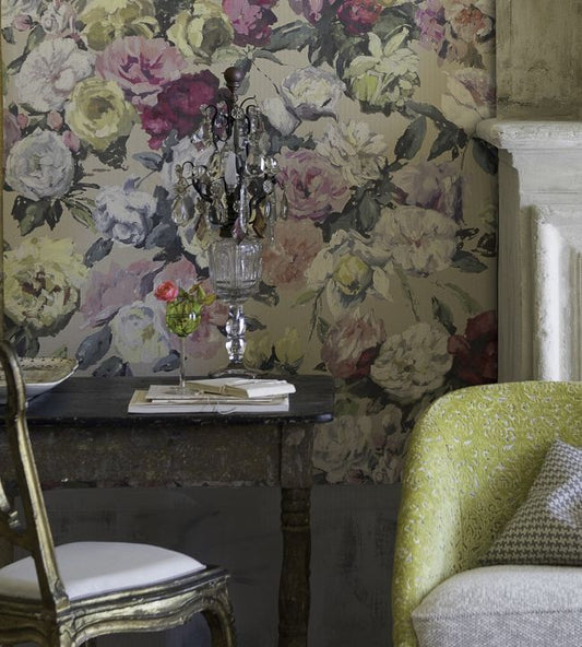 Octavia Wallpaper - Linen - P608/01 - Designers Guild - Premier Wallcovering