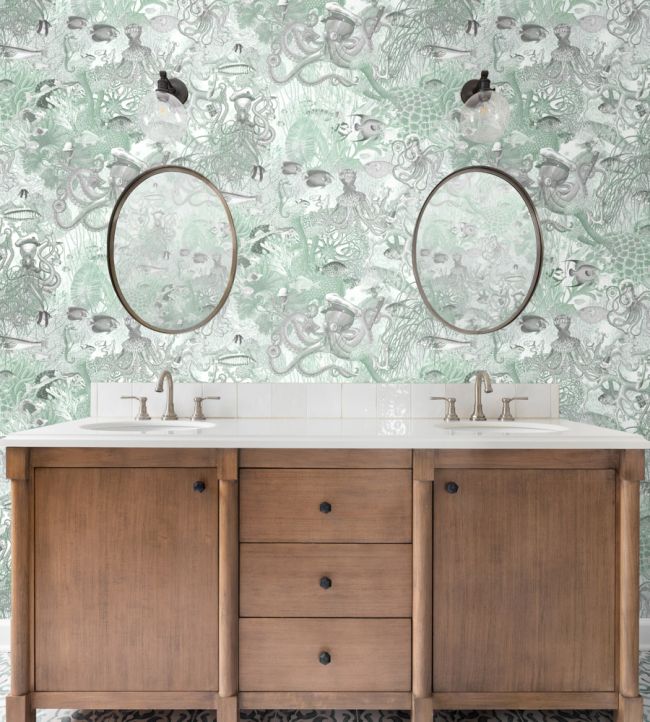 Octopus Wallpaper - Sea Spray - Brand McKenzie - BMWL005/06E - Premier Wallcovering