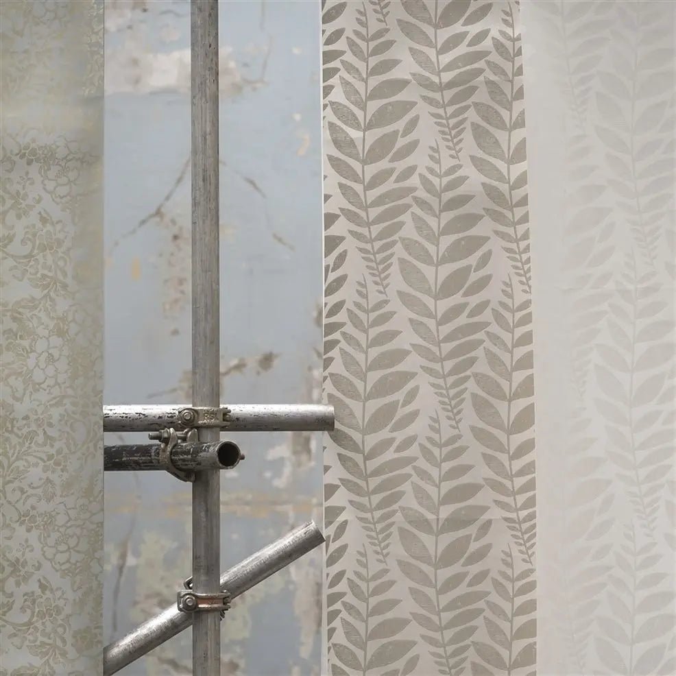 Odhni Wallpaper - Steel - P627/09 - Designers Guild - Premier Wallcovering