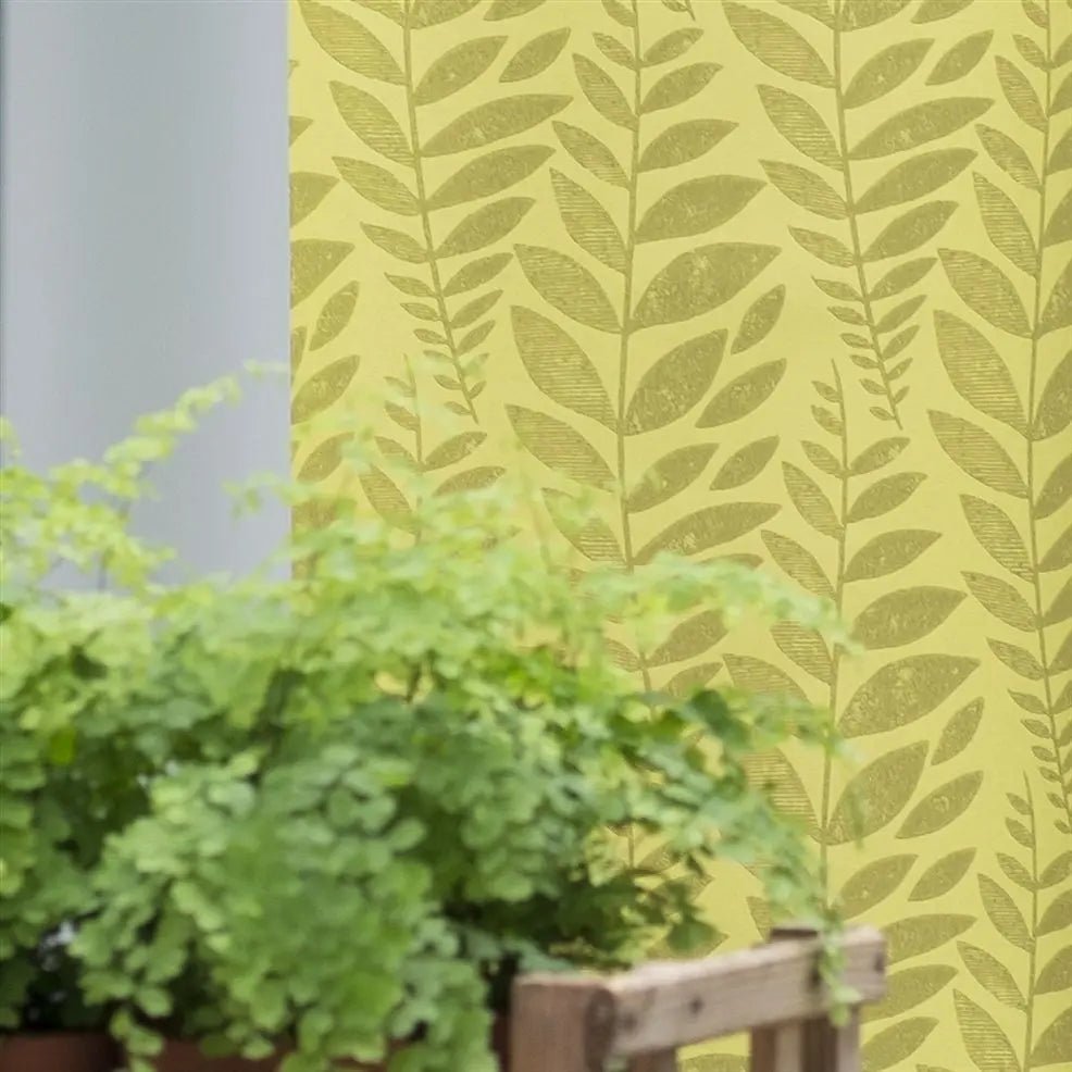 Odhni Wallpaper - Moss - P627/04 - Designers Guild - Premier Wallcovering