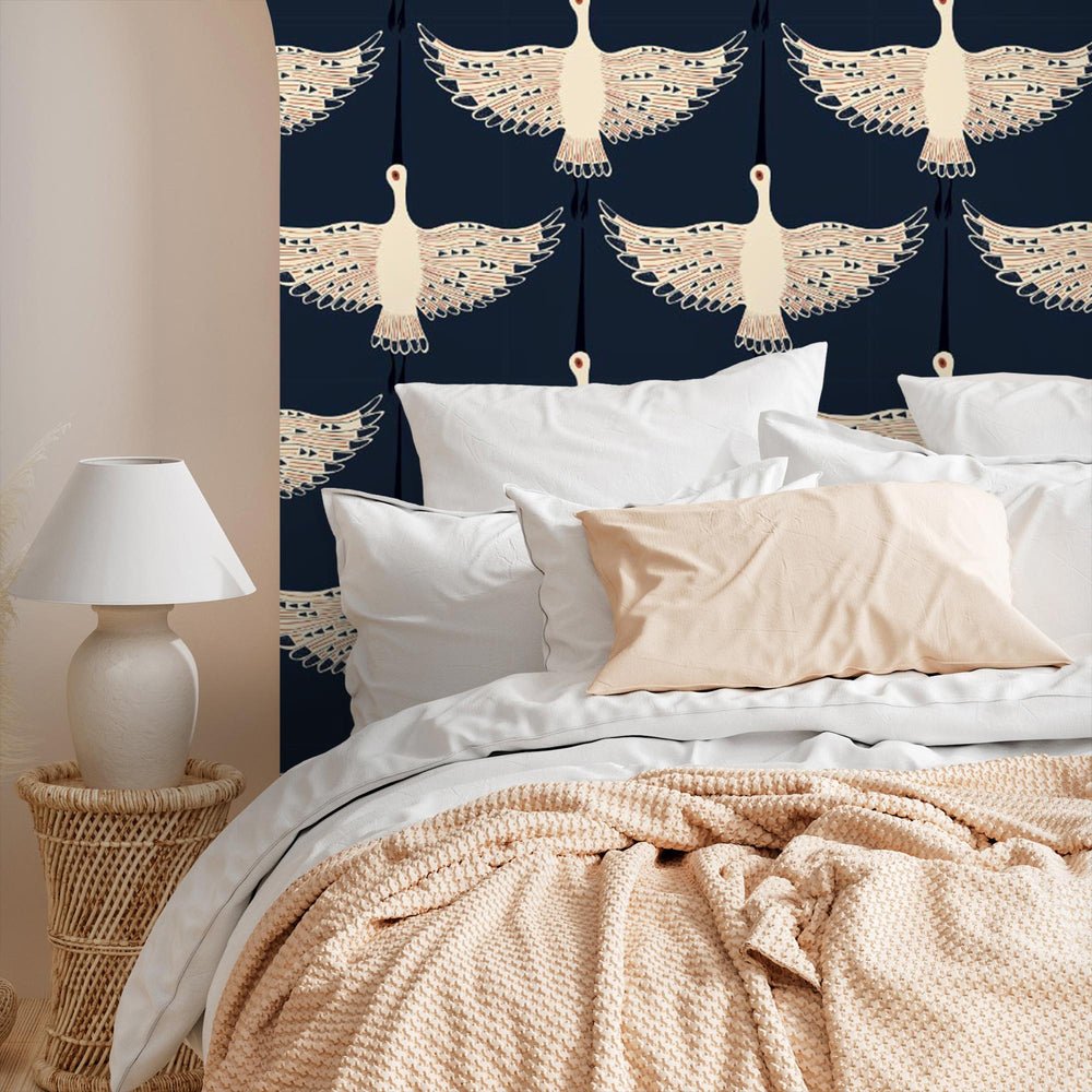 Ogata Kuren Wallpaper - Midnight Blue - Lust Home - LH900078 - Premier Wallcovering