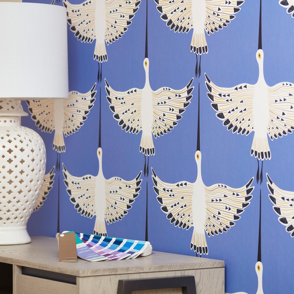 Ogata Kuren Wallpaper - Very Peri - Lust Home - LH900385 - Premier Wallcovering