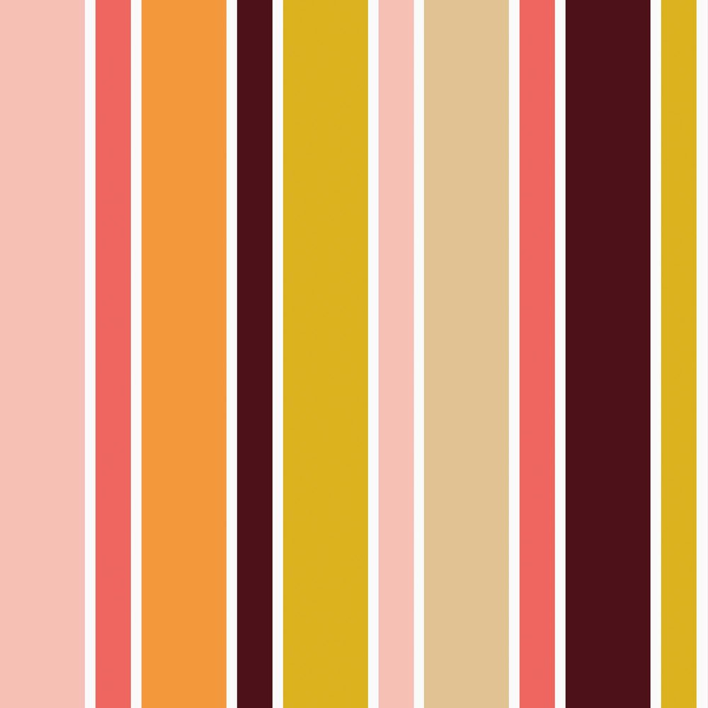 Oh - So - Retro Wallpaper - Sunset Pink & Sunrise - Lust Home - LH900270 - Premier Wallcovering