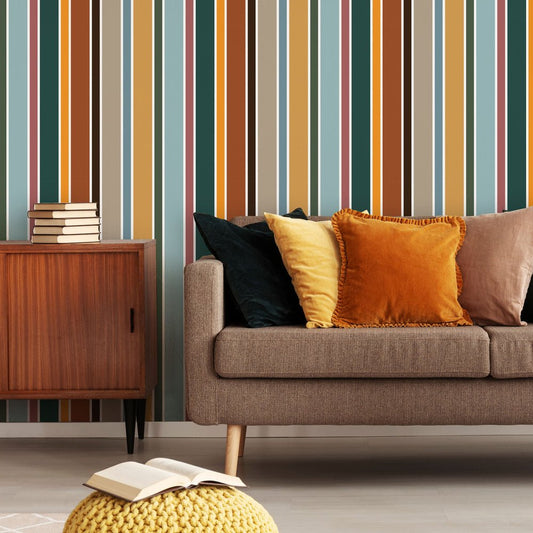 Oh - So - Retro Wallpaper - Warm Tones - Lust Home - LH900269 - Premier Wallcovering