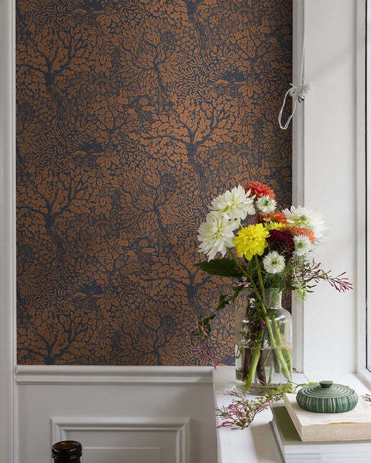 Olle Wallpaper - Brown - Midbec - 83106 - Premier Wallcovering