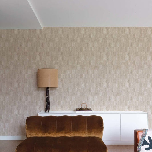 Omaru Blocks Texture Wallpaper - Beige - Grandeco - A69401 - Premier Wallcovering