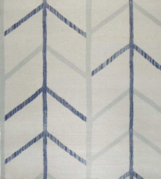 One Way Grass Cloth Wallpaper - Cobalt - Christopher Farr Cloth - CFW101 - 02 - Premier Wallcovering