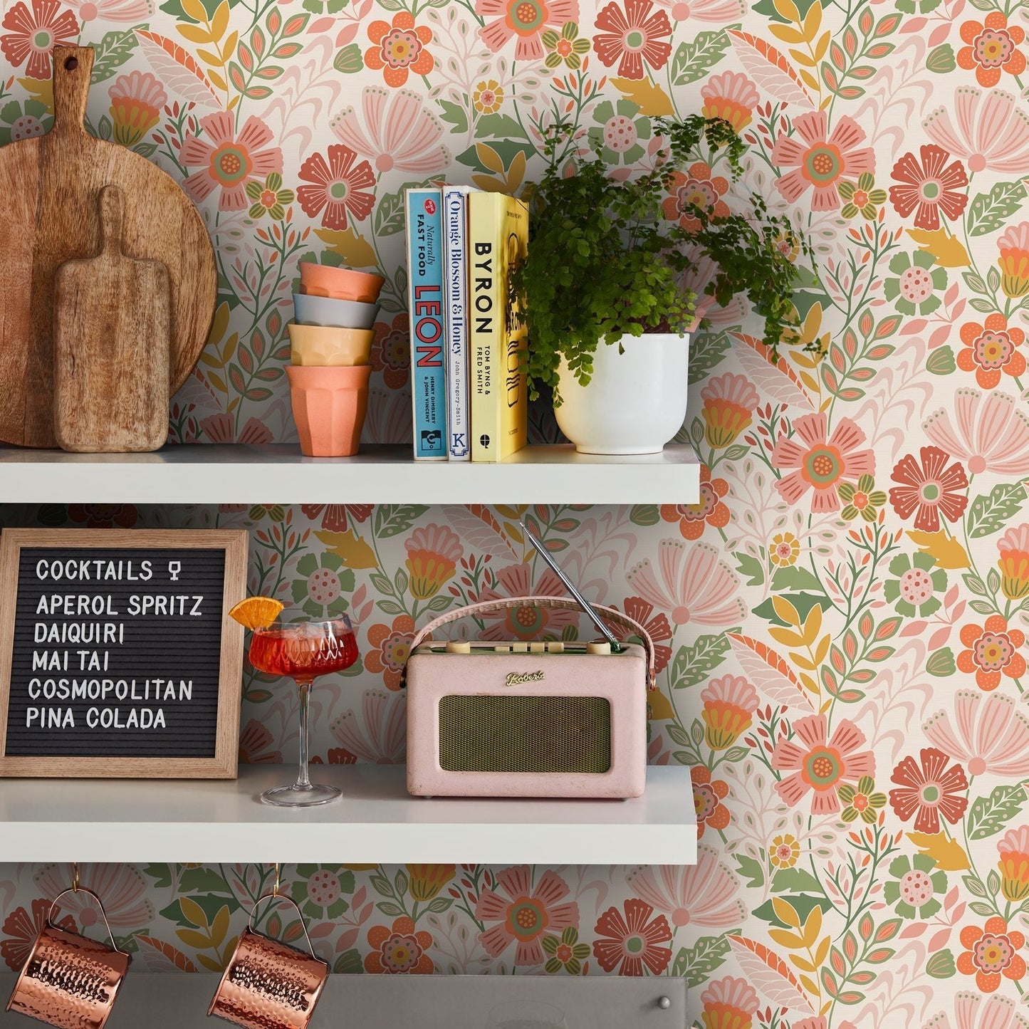 Oopsy Daisy Wallpaper - Tropical - Envy - 122374 - Premier Wallcovering