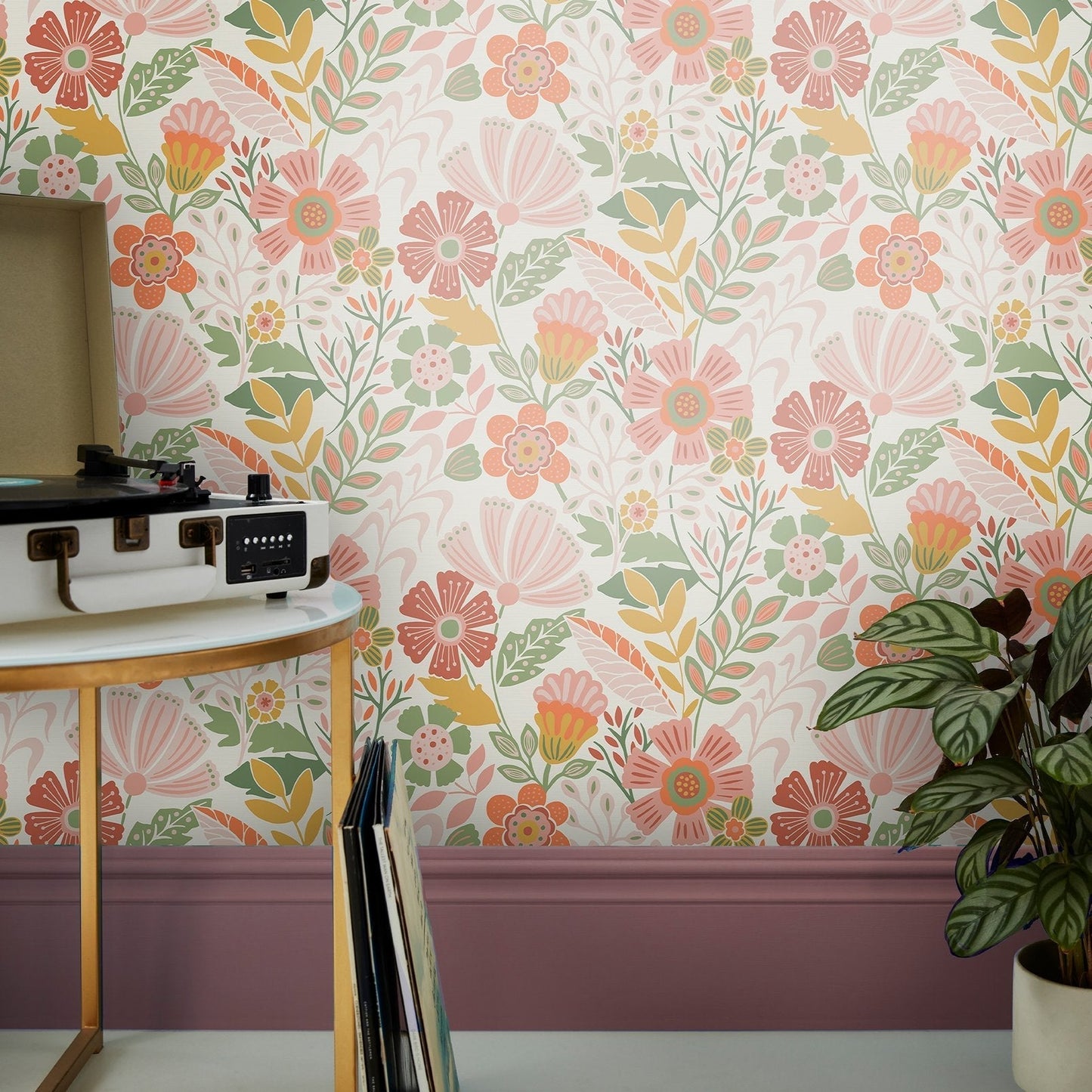 Oopsy Daisy Wallpaper - Tropical - Envy - 122374 - Premier Wallcovering