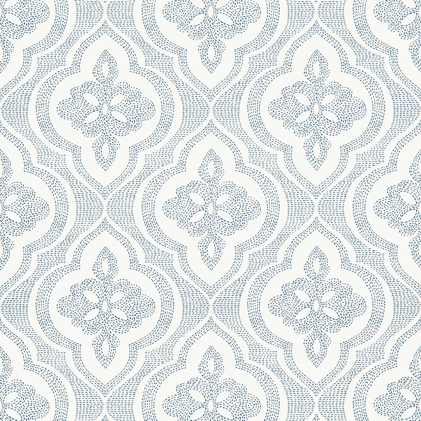 Ophelia Wallpaper - Navy - Thibaut - T2995 - Premier Wallcovering