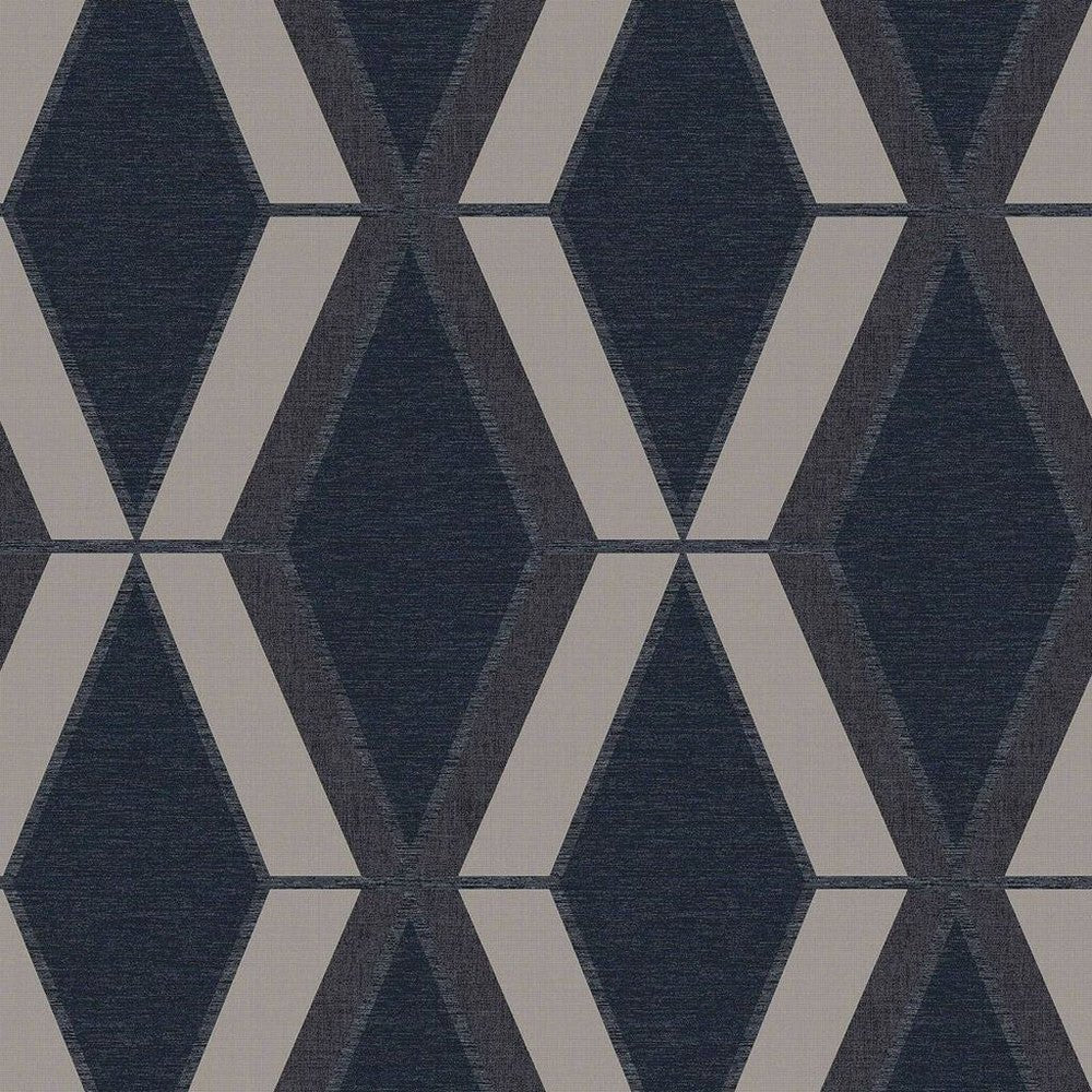 Optical Triangle Wallpaper - Navy - Next - 118282 - Premier Wallcovering