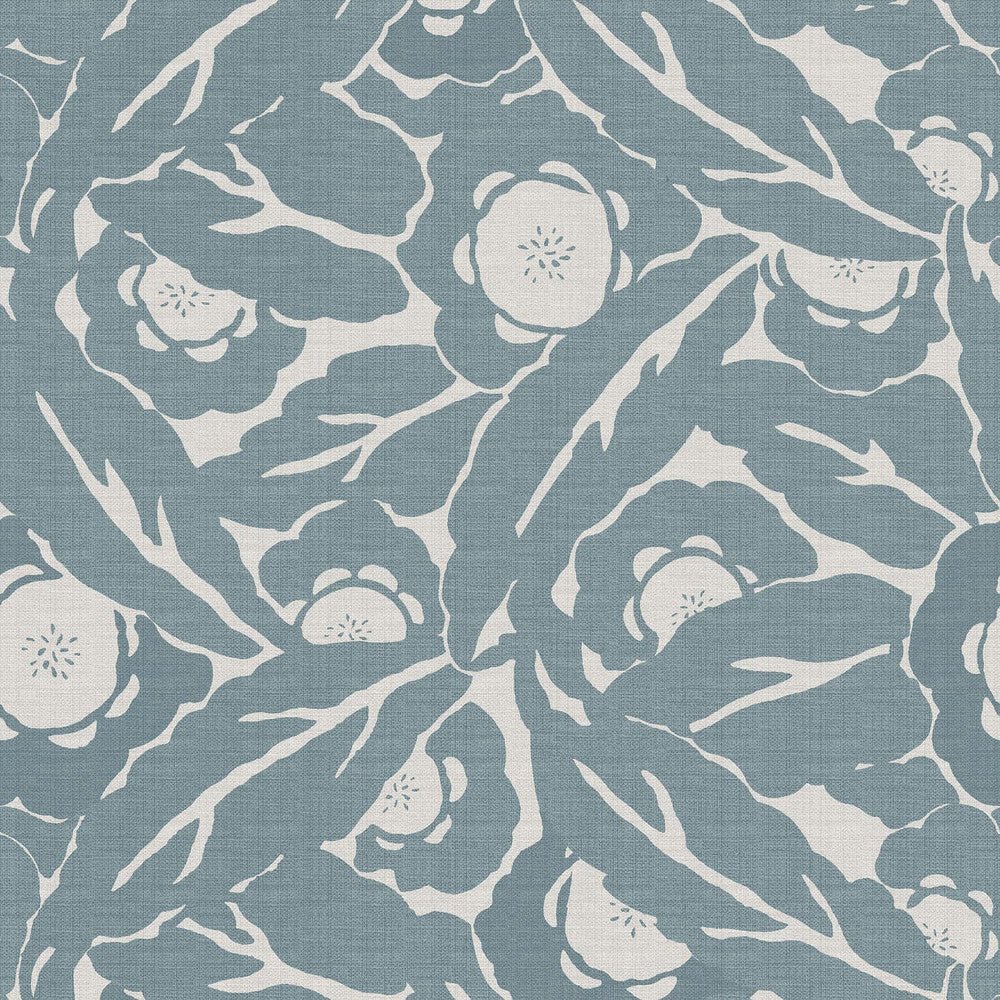 Optimism Floral Wallpaper - Blue - Next - 121190 - Premier Wallcovering