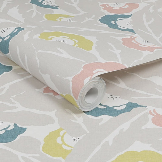 Optimism Floral Wallpaper - Grey - Next - 121189 - Premier Wallcovering