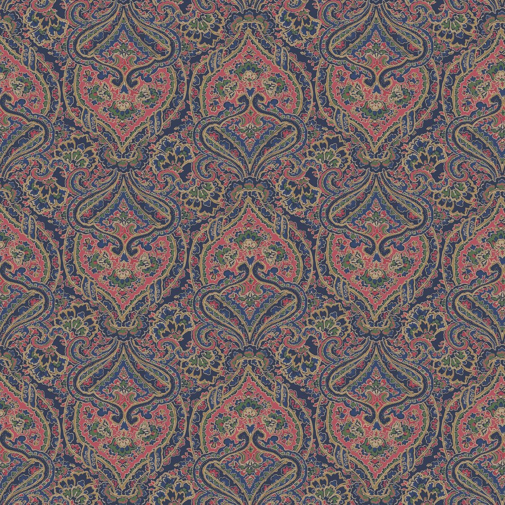 Opulent Paisley Wallpaper - Navy - Joules - 128953 - Premier Wallcovering