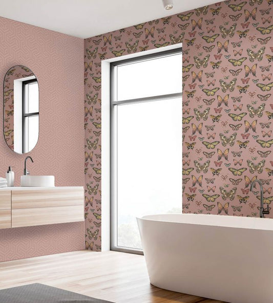 Opus Wallpaper - Pink - Arley House - OPUS32 - Premier Wallcovering