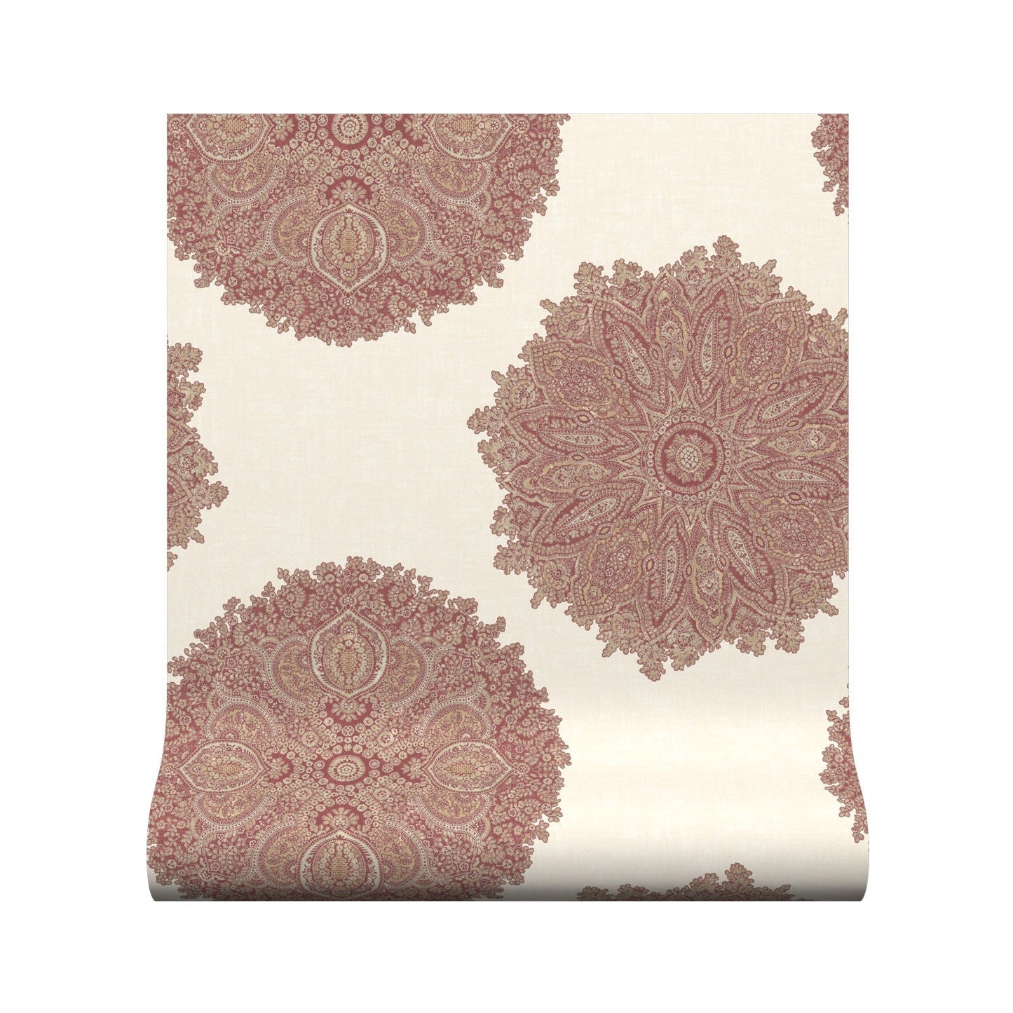 Orissa Wallpaper - Scarlet - Warner House - Premier Wallcovering