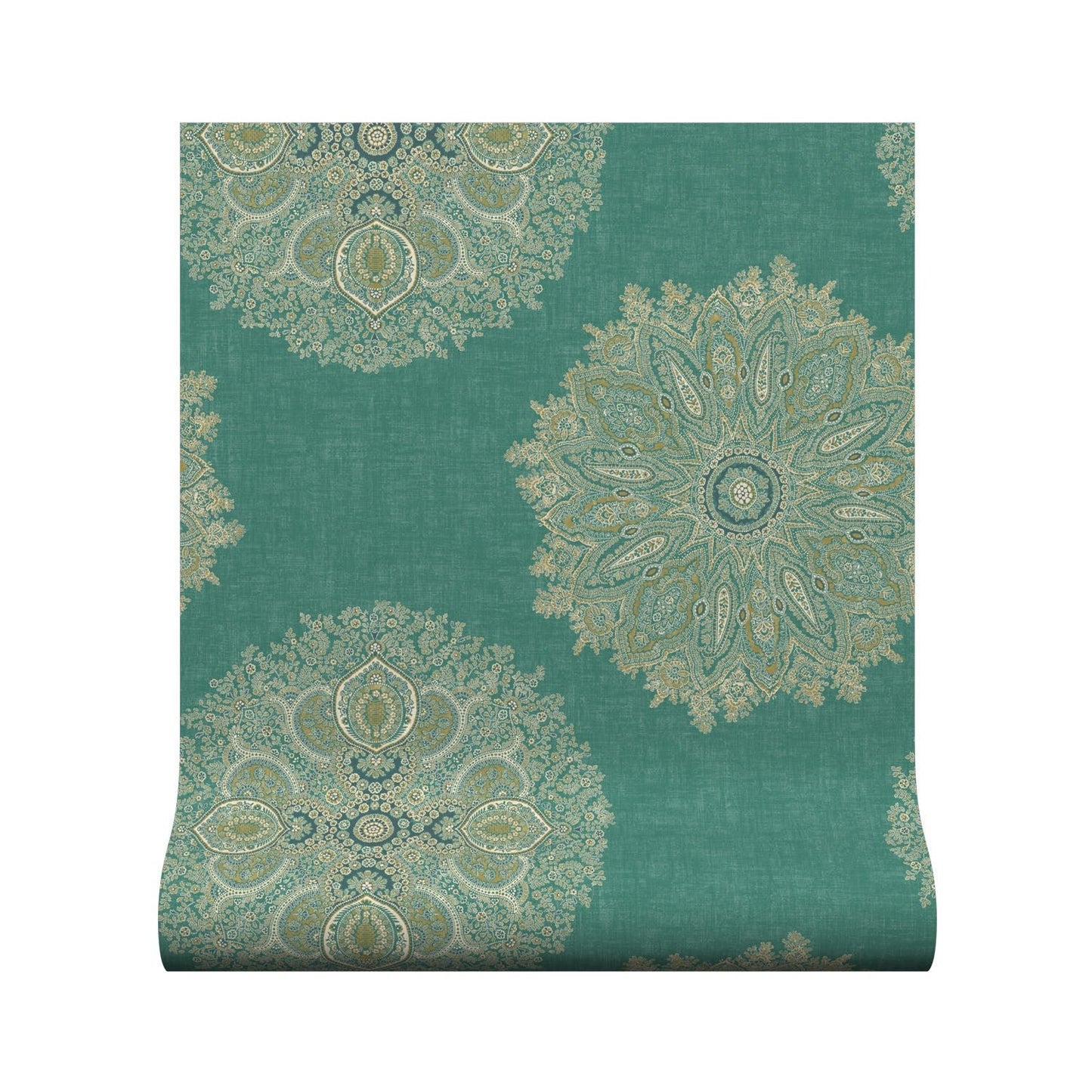 Orissa Wallpaper - Teal - Warner House - Premier Wallcovering