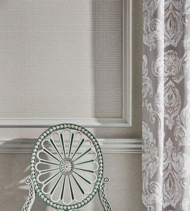 Ormonde Key Wallpaper - Snow - ZFOW312933 - Zoffany - Premier Wallcovering
