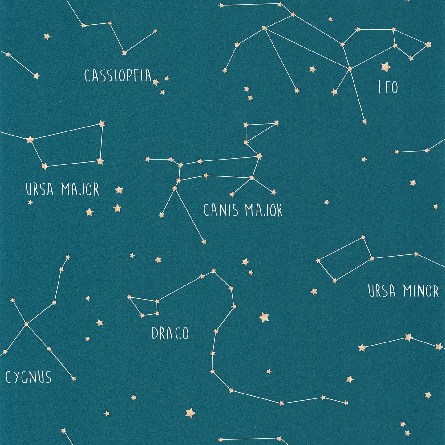 Our Planet Constellations Wallpaper - Bleu Mer - Caselio - 101916003 - Premier Wallcovering