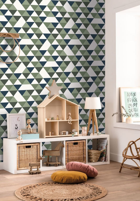 Our Planet Diamond Planet Wallpaper - Vert D'eau - Caselio - 102007432 - Premier Wallcovering