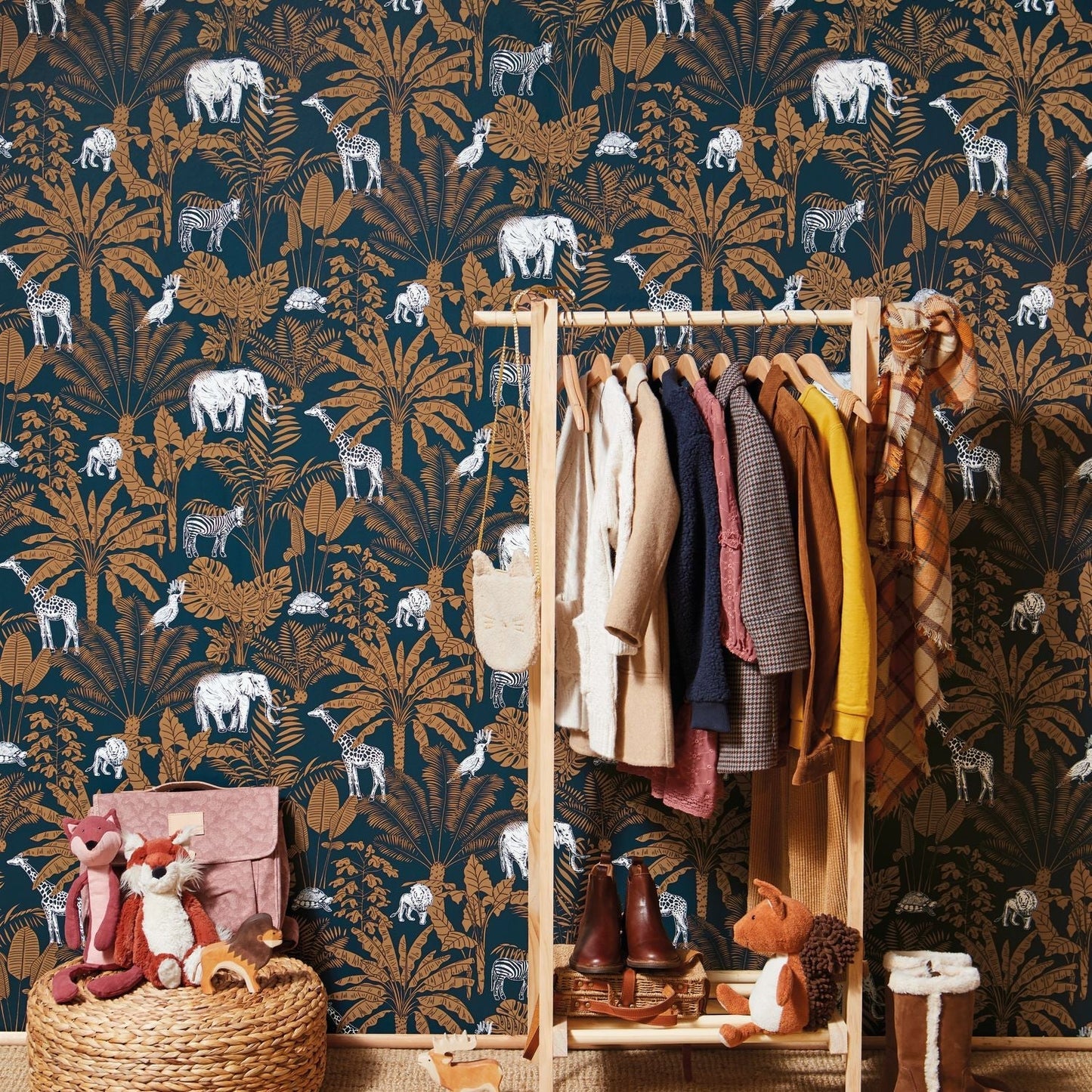 Our Planet Jungle Trip Wallpaper - Camel - Caselio - 101956915 - Premier Wallcovering