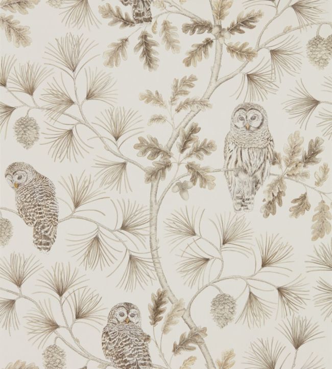 Owlswick Wallpaper - Linen - DYSI216598 - Sanderson - Premier Wallcovering