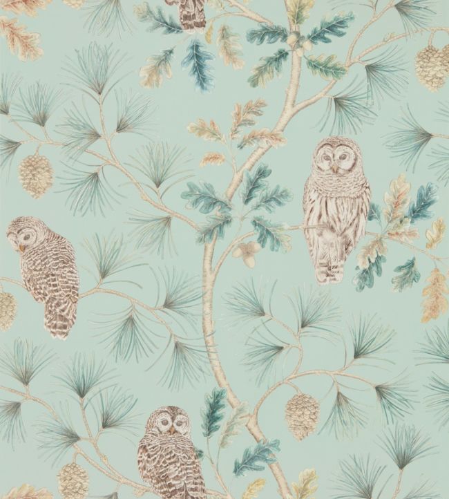 Owlswick Wallpaper - Whitstable Blue - DYSI216596 - Sanderson - Premier Wallcovering
