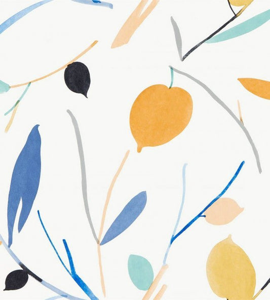 Oxalis Wallpaper - Kiwi / Juniper - NZAW111994 - Scion - Premier Wallcovering
