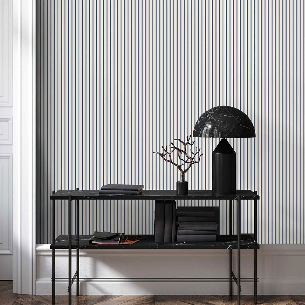 Oxford Wallpaper - Blue - Timothy Wilman - TW2465 - Premier Wallcovering