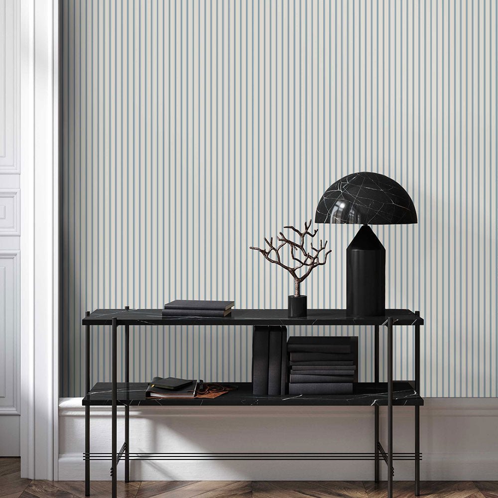 Oxford Wallpaper - Pale Blue - Timothy Wilman - TW2466 - Premier Wallcovering
