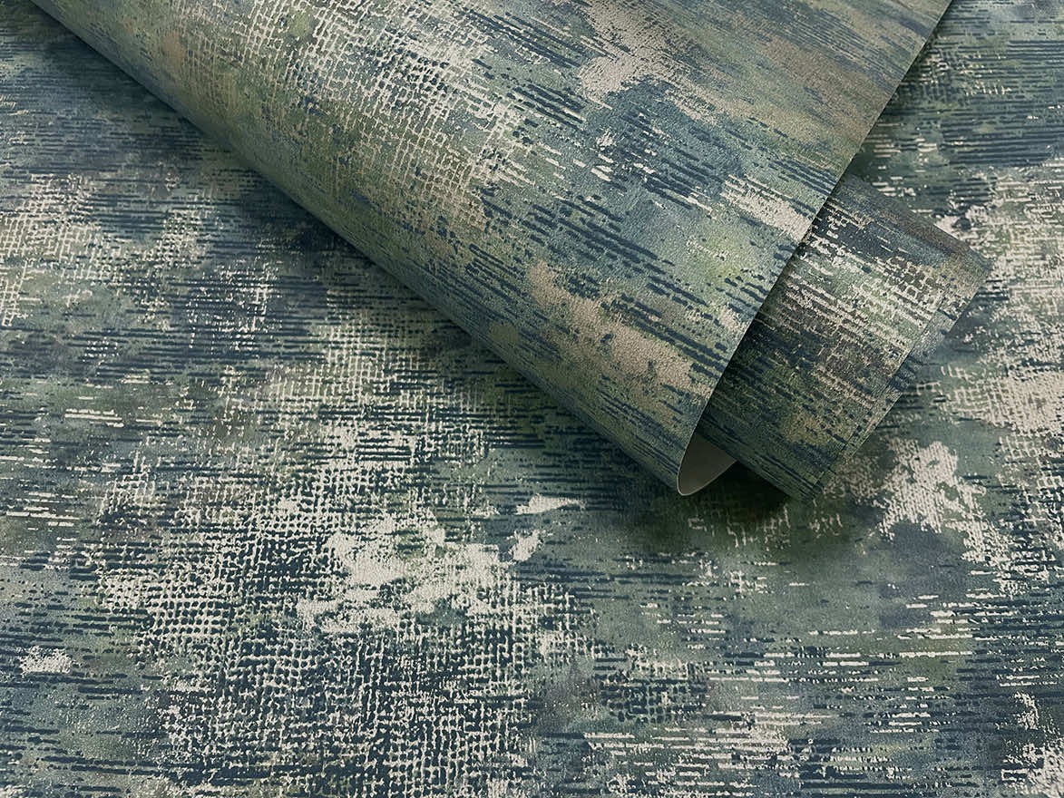 Ozbek Wallpaper - Teal/Navy - Holden Décor - 65901 - Premier Wallcovering