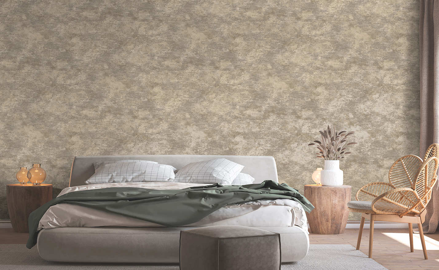 Ozbek Wallpaper - Taupe - Holden Décor - 65900 - Premier Wallcovering