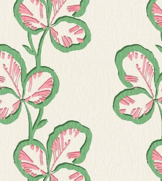 Paddy Fabric - Moss Pink - Woodchip & Magnolia - WMF - 480 - 03LD - Premier Wallcovering