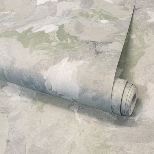 Paeonia Plain Julie Feels Home Wallpaper - Grey - Hohenberger - 26907 - Premier Wallcovering