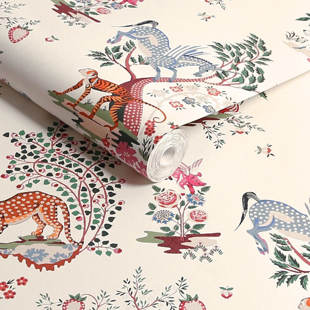 Painted Kingdom Wallpaper - Natural - 125527 - Cath Kidston - Premier Wallcovering
