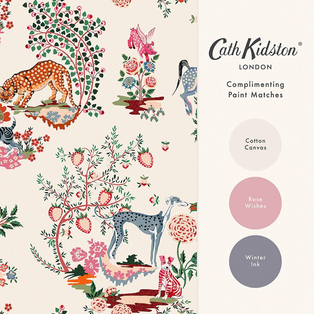 Painted Kingdom Wallpaper - Natural - 125527 - Cath Kidston - Premier Wallcovering