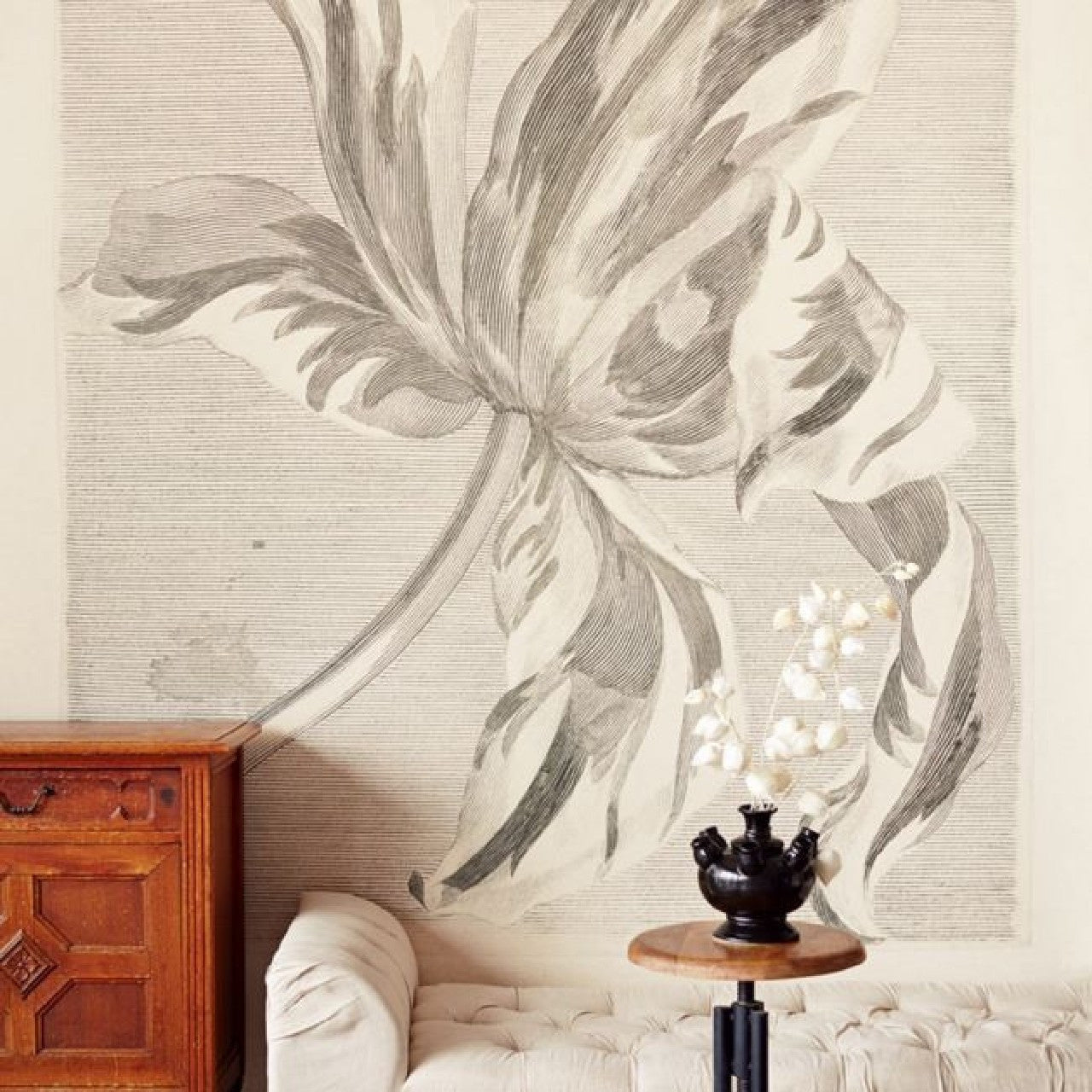 Painterly Masterpiece Mural Wallpaper - Neutral - Eijffinger - 358117 - Premier Wallcovering