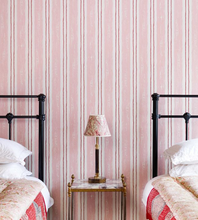 Painter's Stripe Wallpaper - Pink - BG2500101 - Barneby Gates - Premier Wallcovering